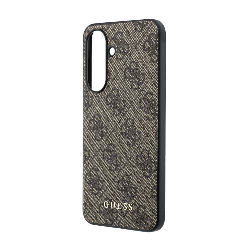 Guess 4G Charm Zadní Kryt pro Samsung Galaxy A37 Brown