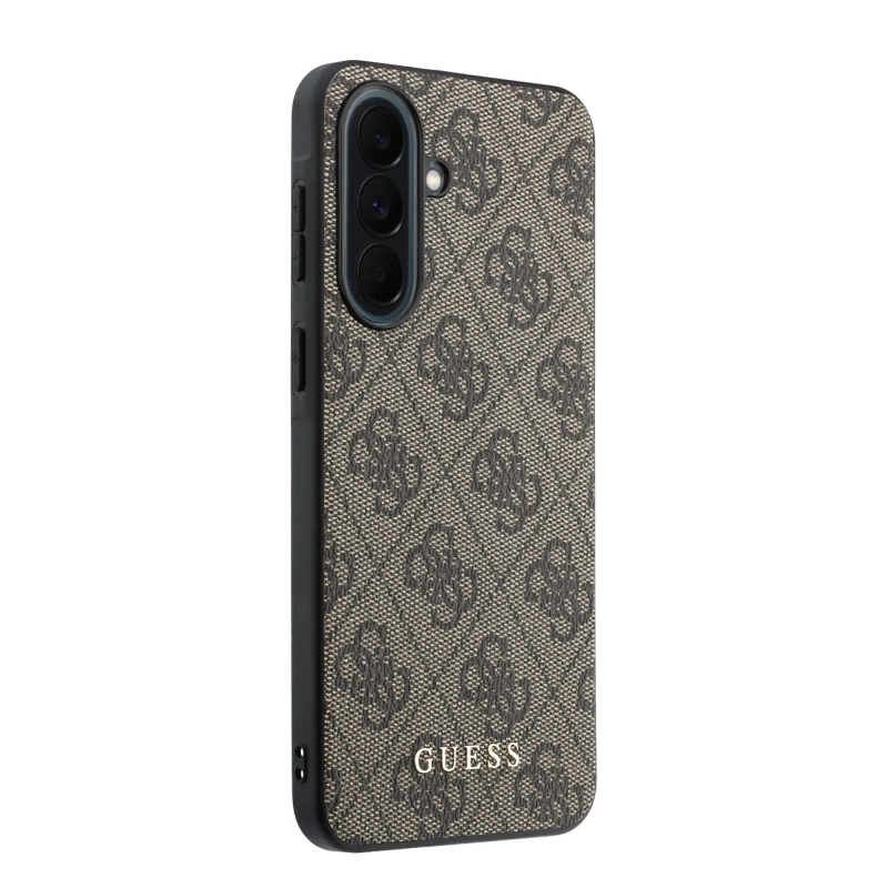 Guess 4G Charm Zadní Kryt pro Samsung Galaxy A37 Brown