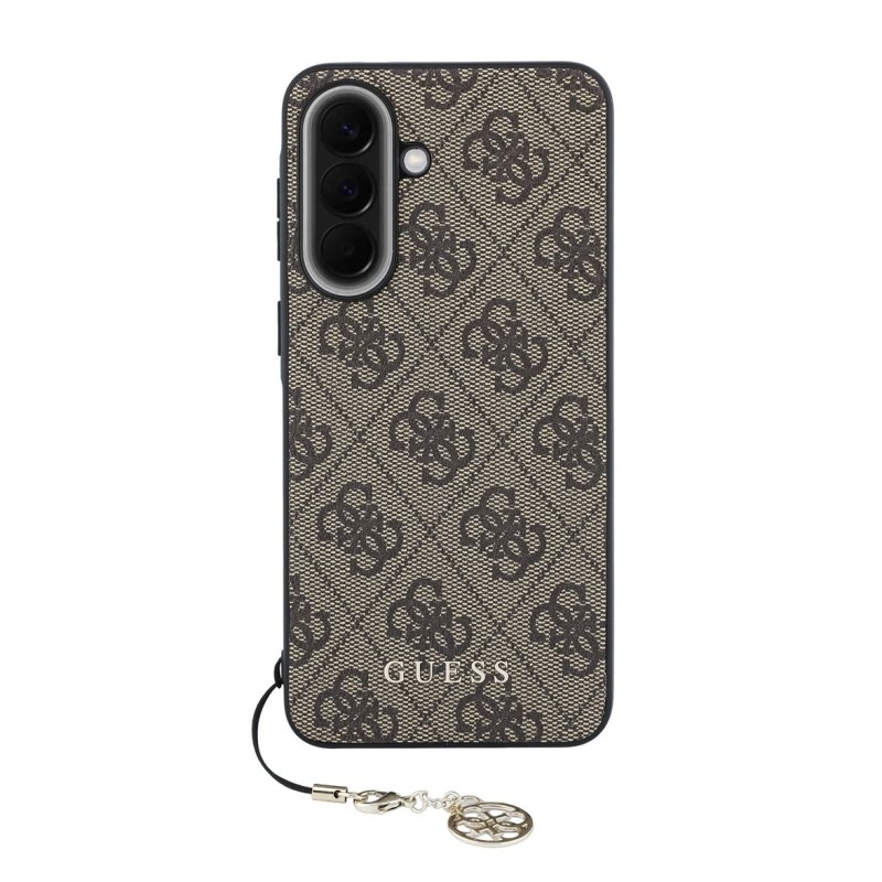 Guess 4G Charm Zadní Kryt pro Samsung Galaxy A57 Brown