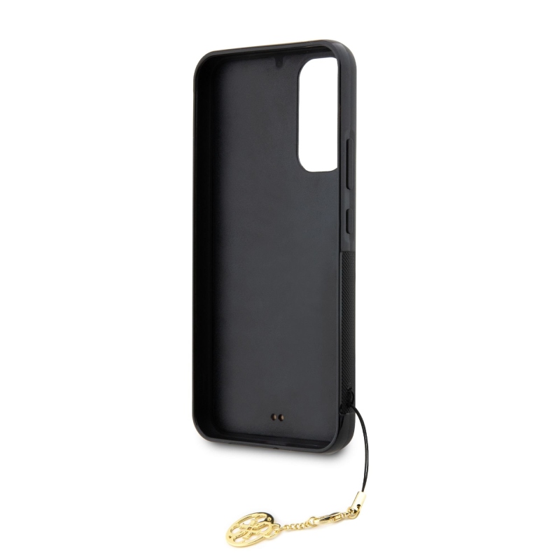 Guess 4G Charms Zadní Kryt pro Samsung Galaxy A34 5G Brown