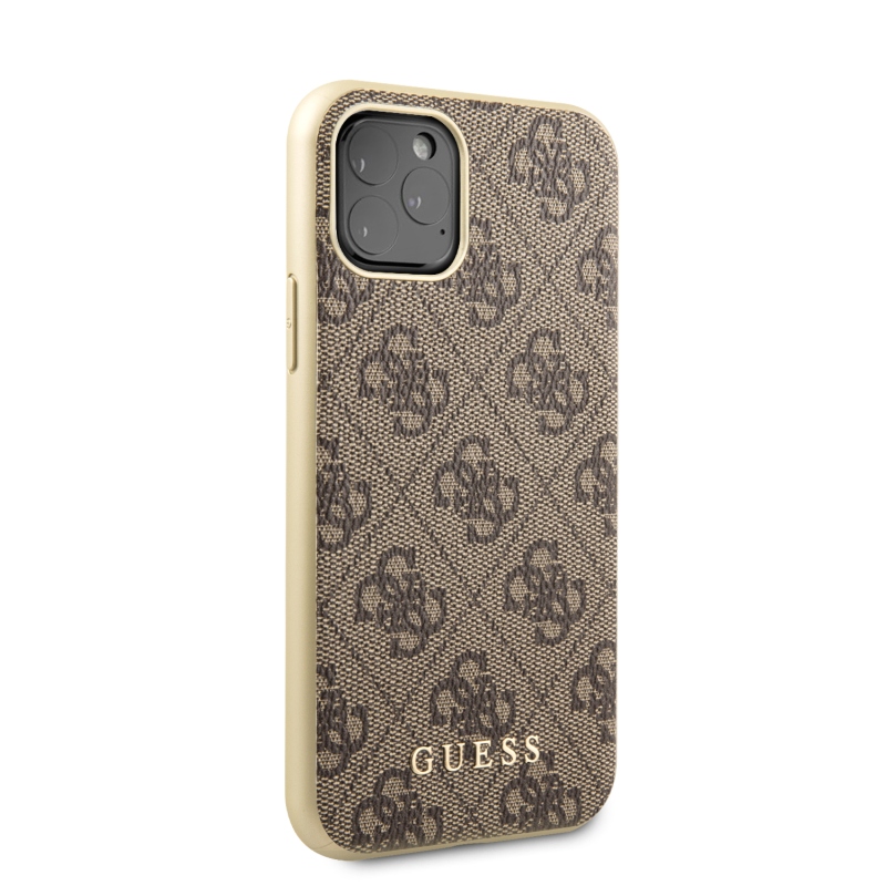 Guess 4G Zadní Kryt pro iPhone 11 Pro Brown