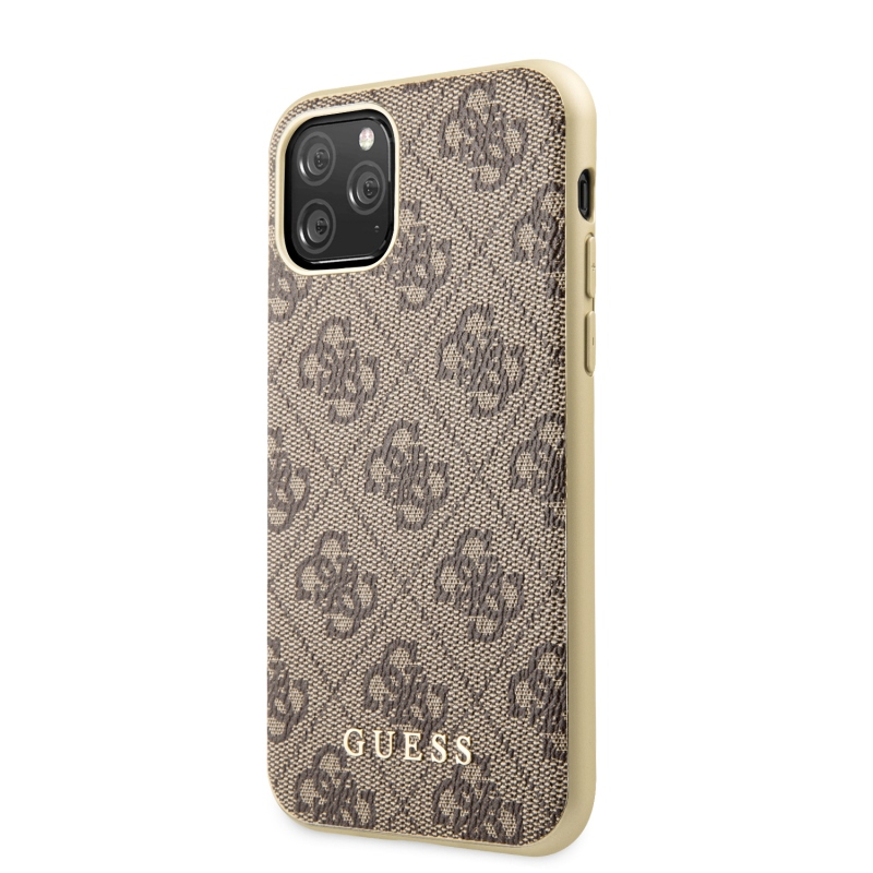 Guess 4G Zadní Kryt pro iPhone 11 Pro Brown