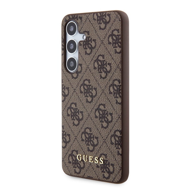 Guess 4G Zadní Kryt pro Samsung Galaxy S24 Brown