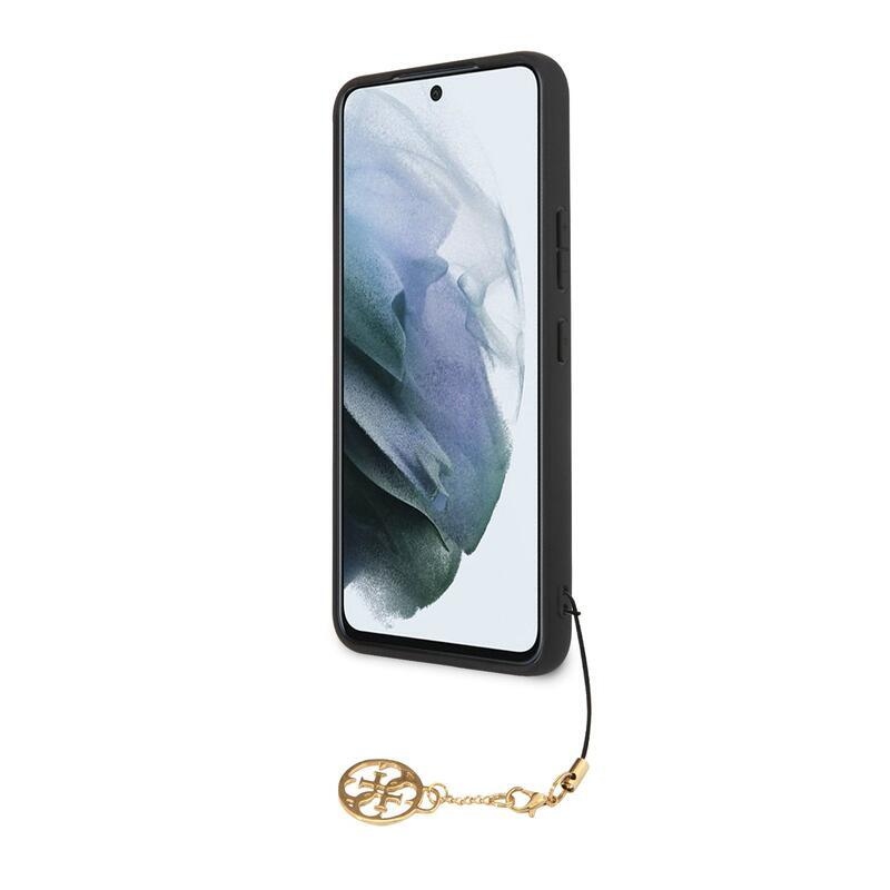 Guess charms gelový obal s pevnými zády na Samsung Galaxy S23+ - šedý