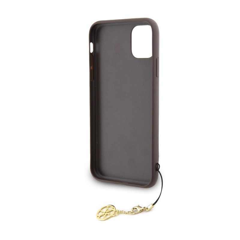 Guess Charms Hard Case 4G Brown pro iPhone 11/XR