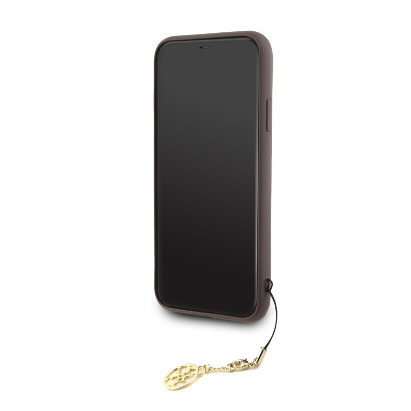 Guess Charms Hard Case 4G Brown pro iPhone 11/XR