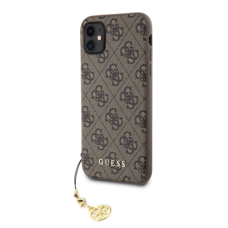 Guess Charms Hard Case 4G Brown pro iPhone 11/XR