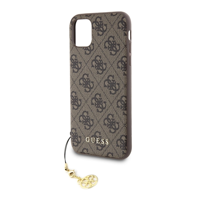 Guess Charms Hard Case 4G Brown pro iPhone 11/XR