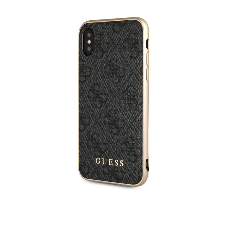Guess gelový obal s pevnými zády na iPhone X - šedý