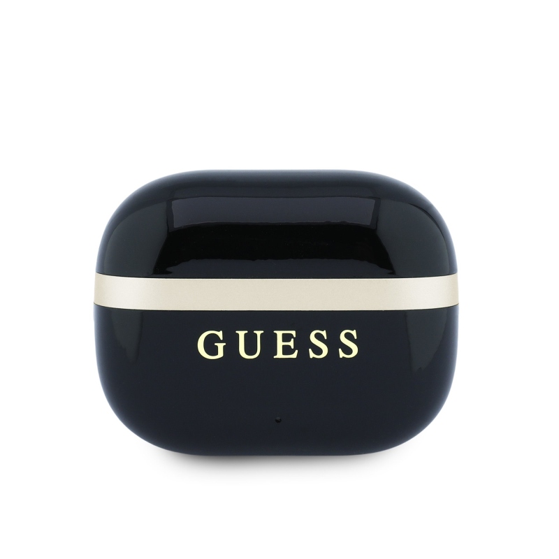 Guess Gold Line Glossy Finish TWS Bezdrátová Sluchátka Black