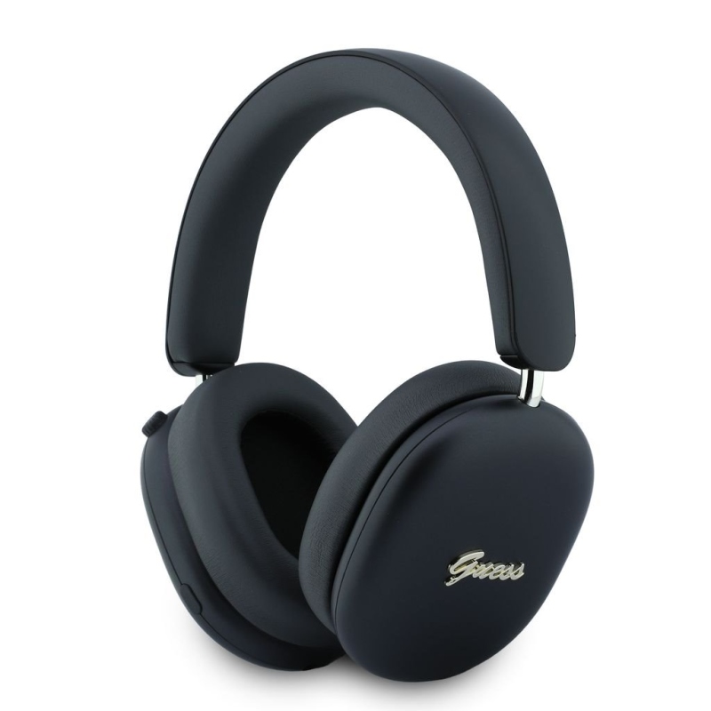 Guess Metallic Script Logo ENC Bezdrátová Sluchátka Black