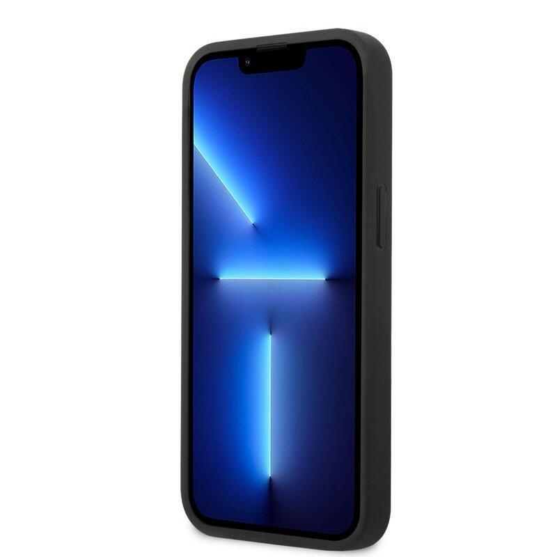 Guess obal s kovovým logem na iPhone 14 Plus - šedý