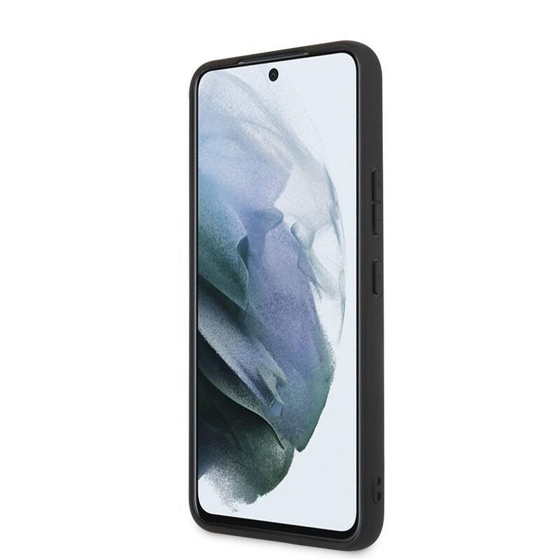Guess obal s kovovým logem na Samsung Galaxy S23 - šedý