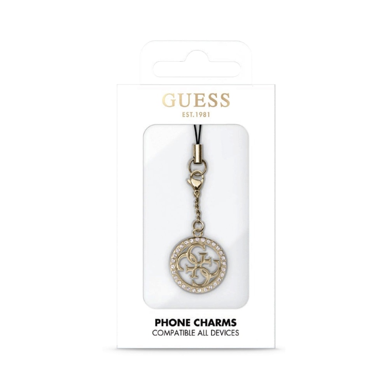 Guess Přívěsek 4G Strass Metal Logo