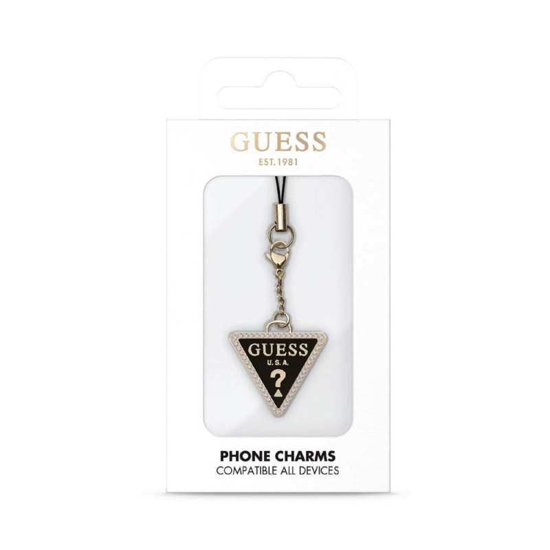 Guess Přívěsek Strass Triangle Metal Logo