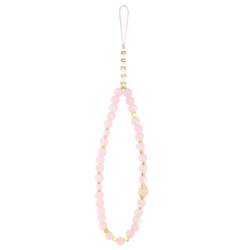 Guess PU 4G Metal Logo Strap Zadní Kryt pro iPhone Air Pink