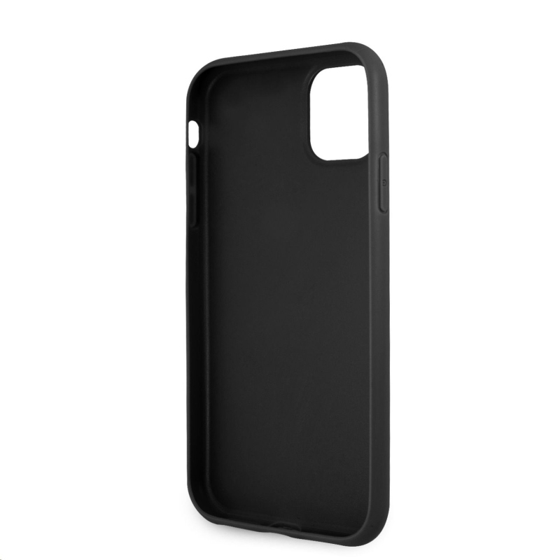 Guess PU 4G Metal Logo Zadní Kryt pro iPhone 11 Grey