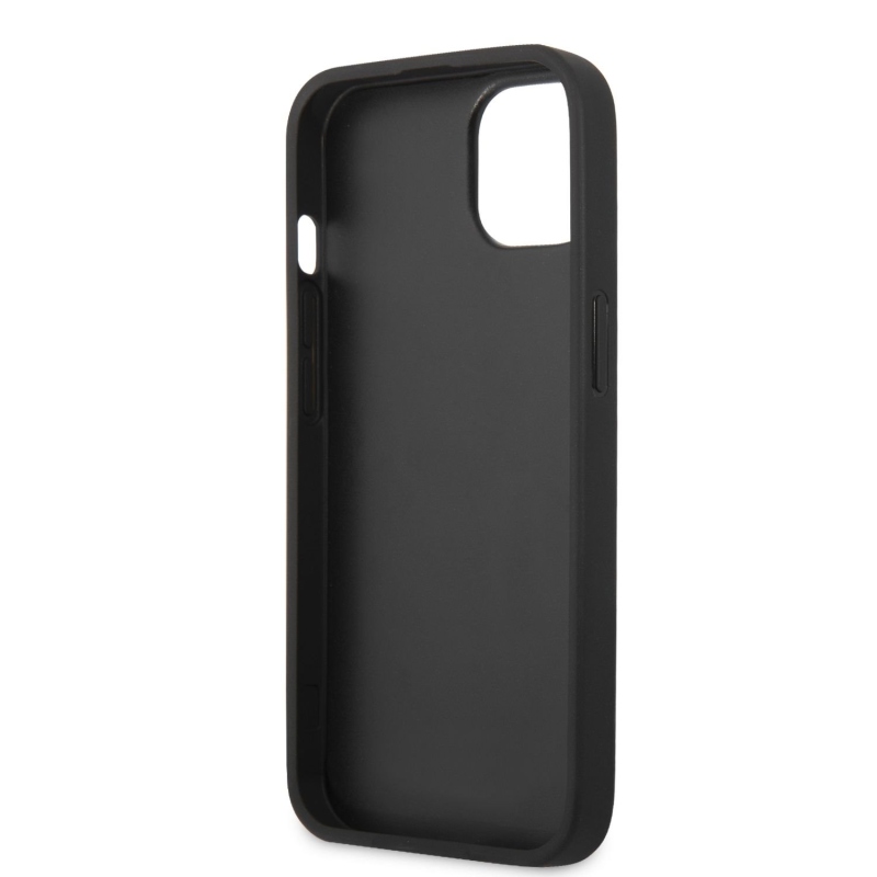 Guess PU 4G Metal Logo Zadní Kryt pro iPhone 13 Grey