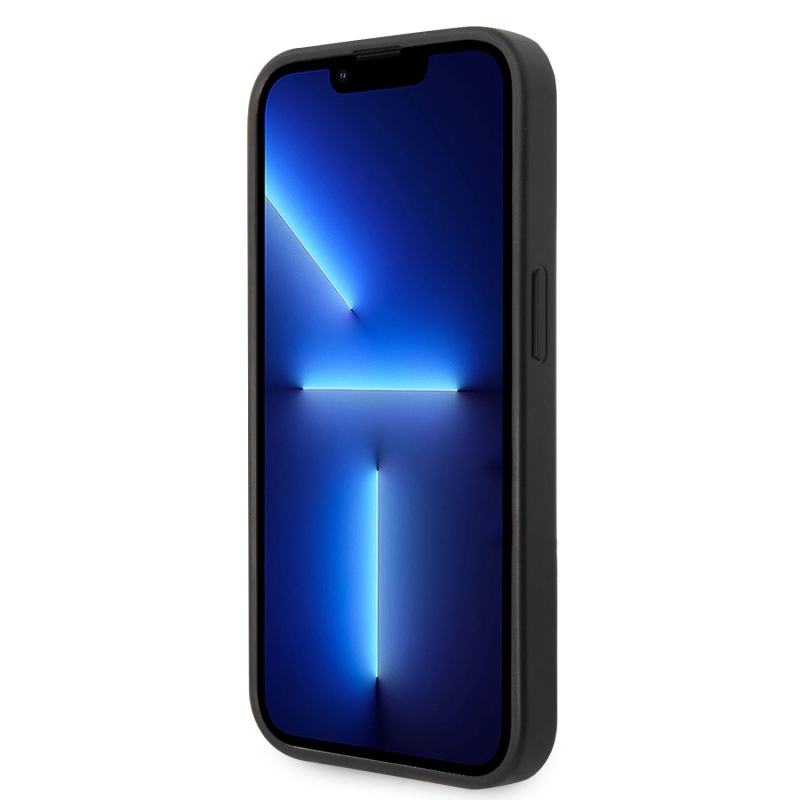 Guess PU 4G Metal Logo Zadní Kryt pro iPhone 15 Pro Max Grey