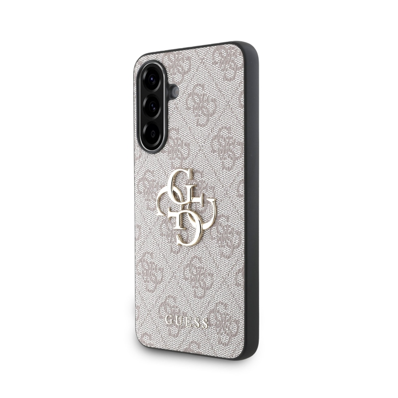Guess PU 4G Metal Logo Zadní Kryt pro Samsung Galaxy A36 Pink