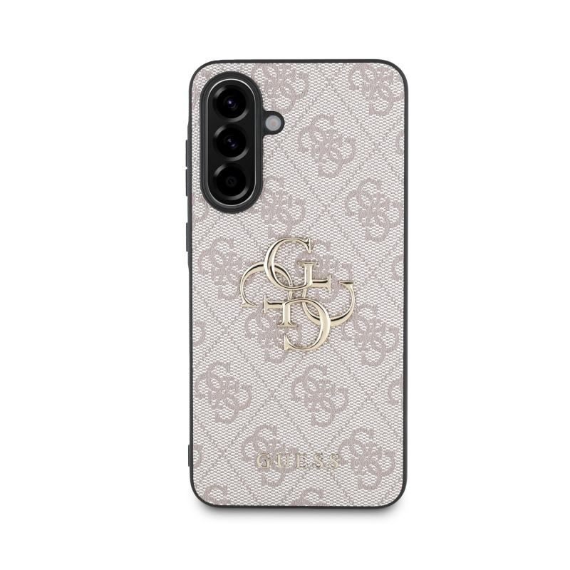 Guess PU 4G Metal Logo Zadní Kryt pro Samsung Galaxy A36 Pink