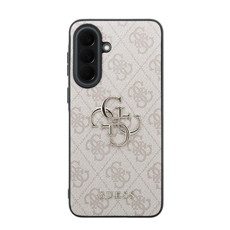Guess PU 4G Metal Logo Zadní Kryt pro Samsung Galaxy A37 Pink