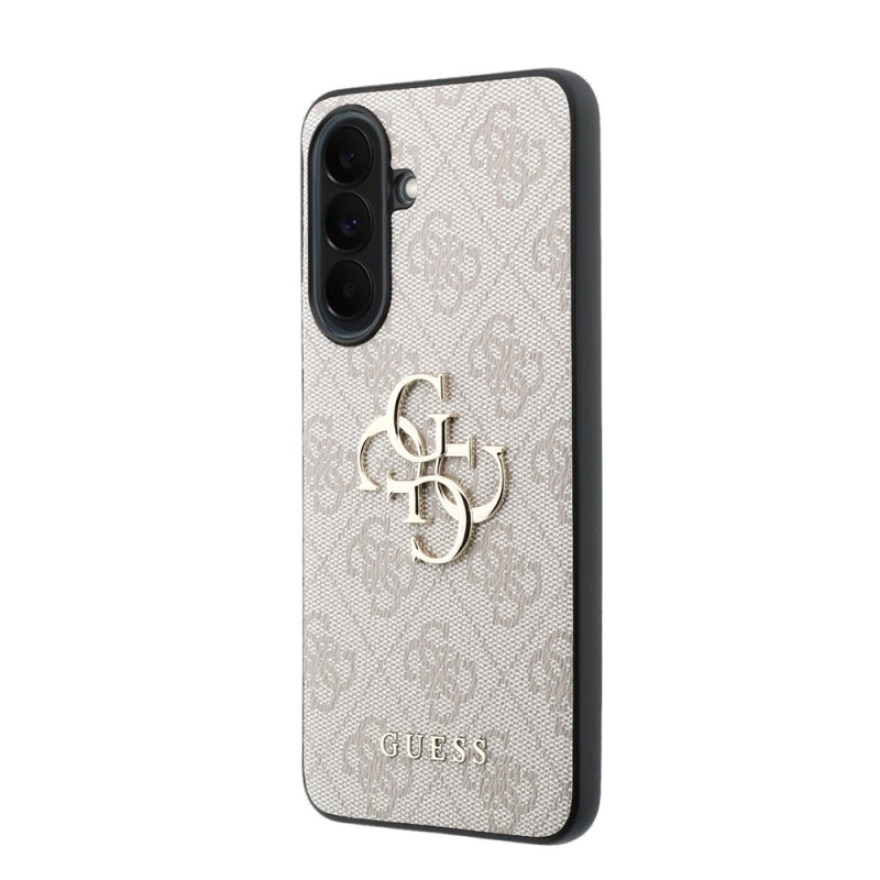 Guess PU 4G Metal Logo Zadní Kryt pro Samsung Galaxy A37 Pink
