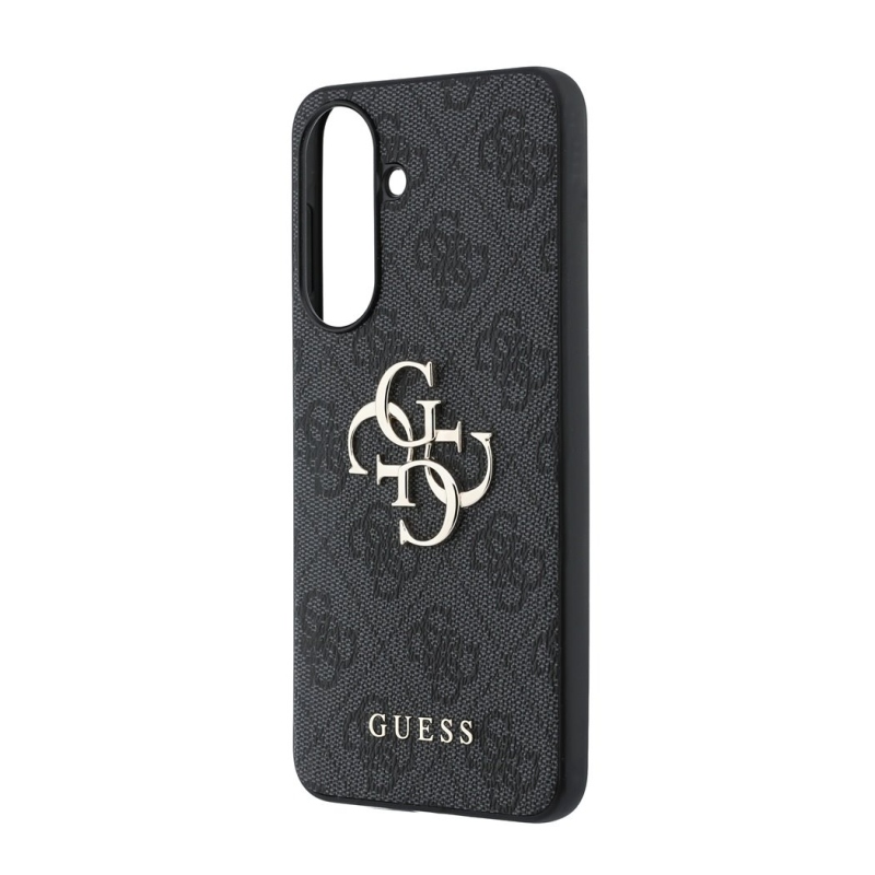 Guess PU 4G Metal Logo Zadní Kryt pro Samsung Galaxy A57 Grey