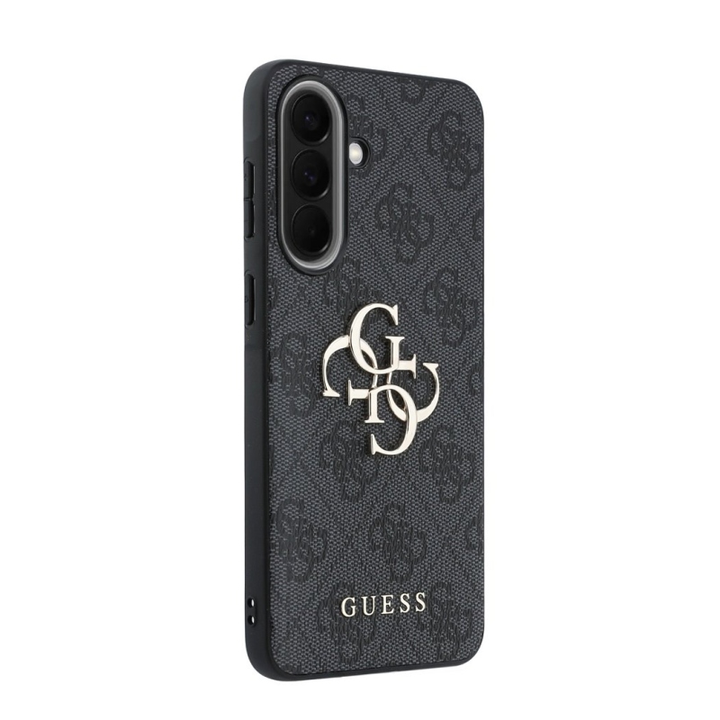 Guess PU 4G Metal Logo Zadní Kryt pro Samsung Galaxy A57 Grey