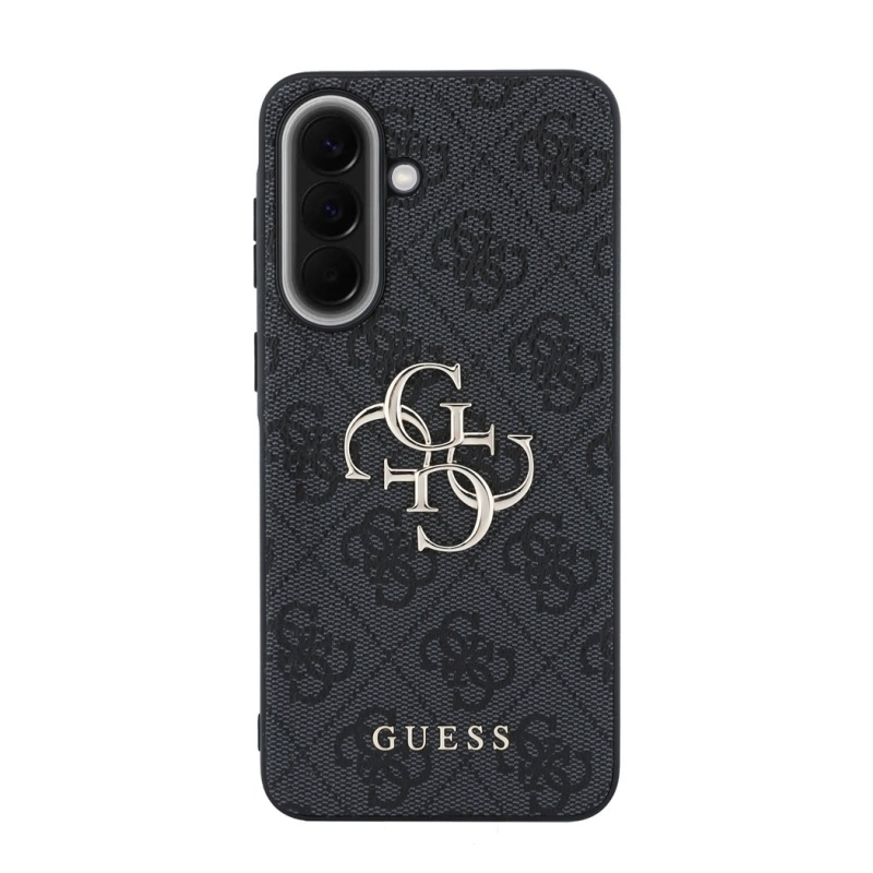 Guess PU 4G Metal Logo Zadní Kryt pro Samsung Galaxy A57 Grey