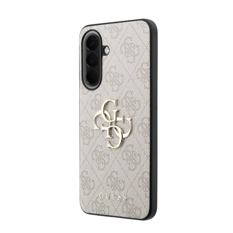 Guess PU 4G Metal Logo Zadní Kryt pro Samsung Galaxy A57 Pink