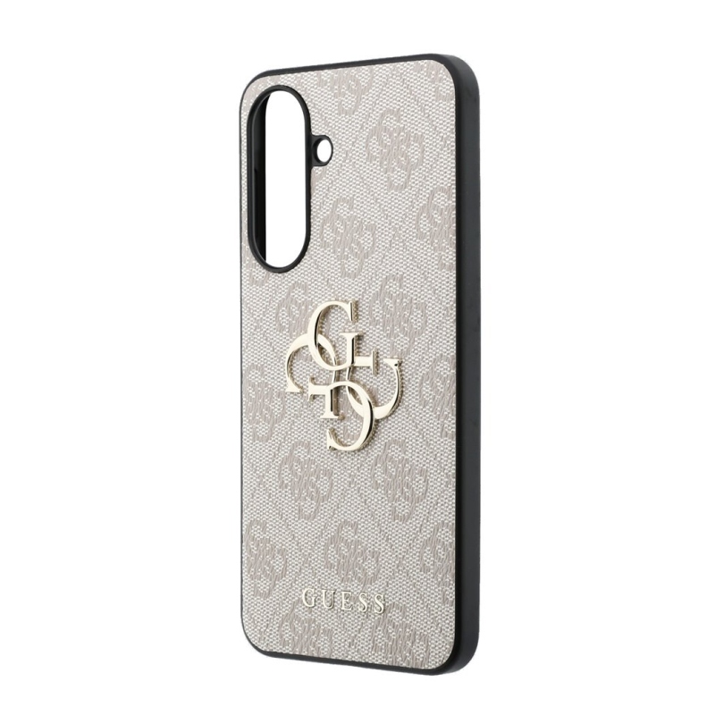 Guess PU 4G Metal Logo Zadní Kryt pro Samsung Galaxy A57 Pink