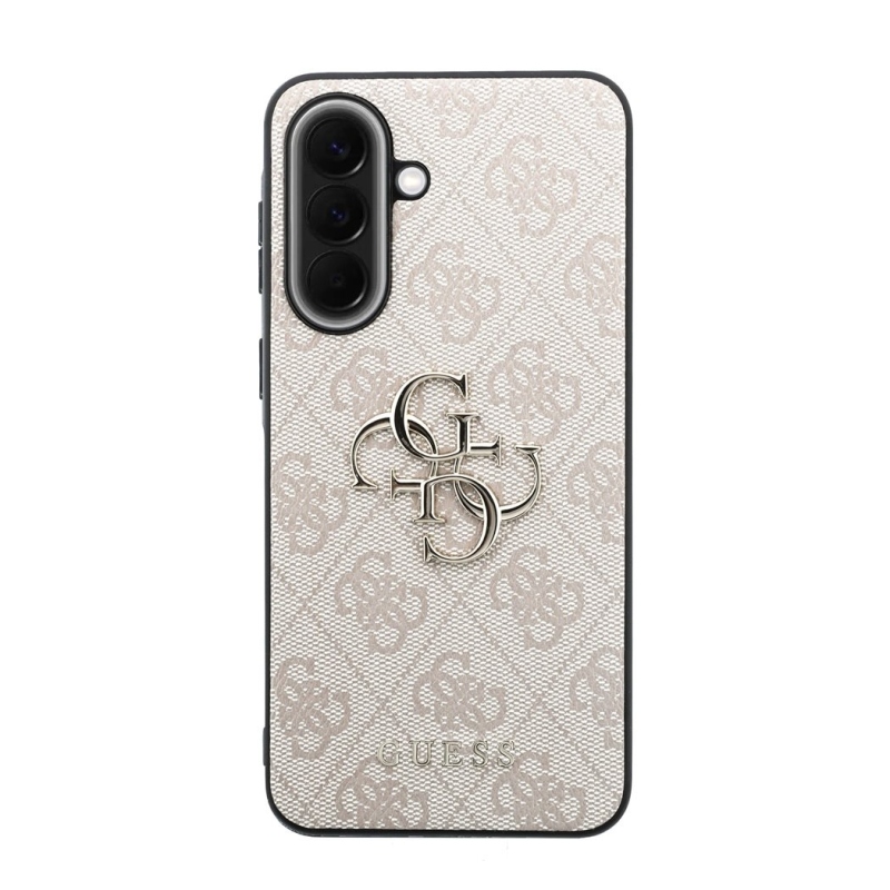 Guess PU 4G Metal Logo Zadní Kryt pro Samsung Galaxy A57 Pink