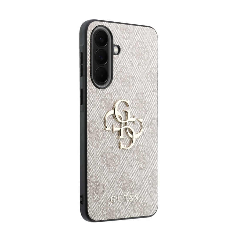 Guess PU 4G Metal Logo Zadní Kryt pro Samsung Galaxy A57 Pink
