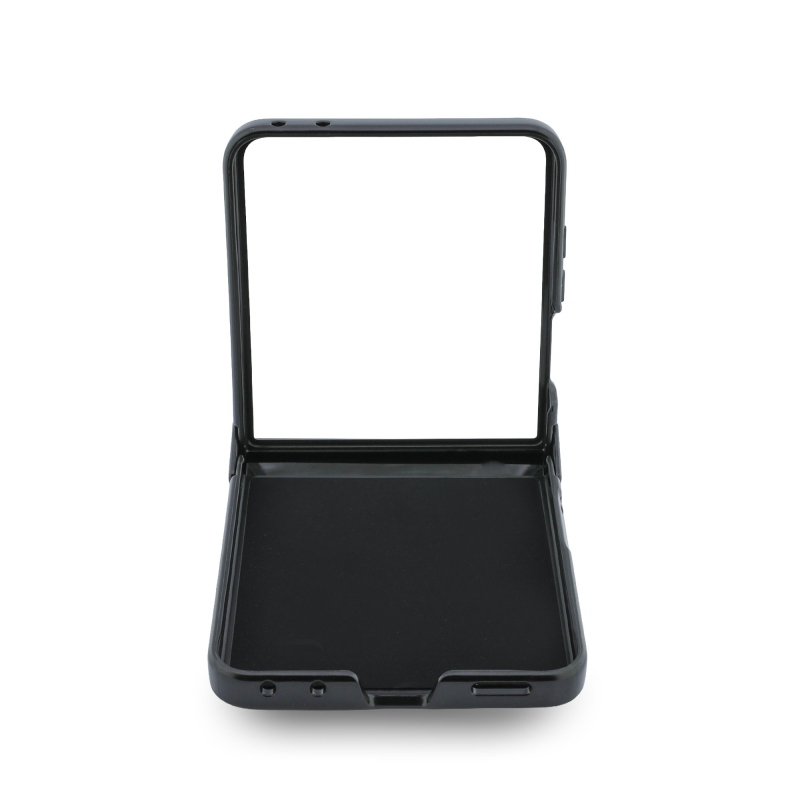 Guess PU 4G Metal Logo Zadní Kryt pro Samsung Galaxy Z Flip 8 Grey