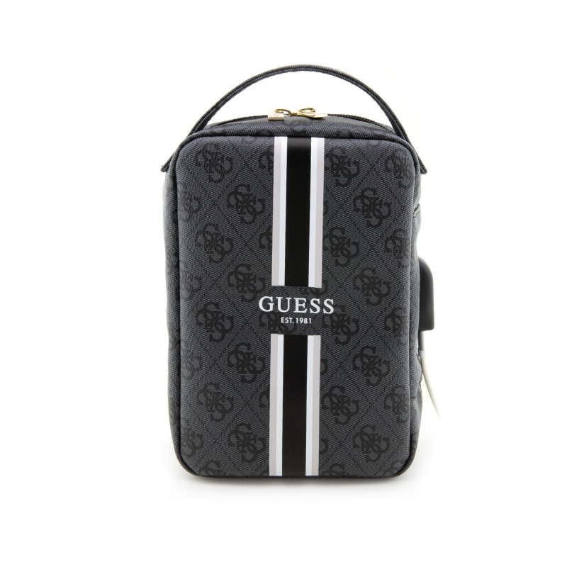 Guess PU 4G Printed Stripes Travel Universal Bag Black