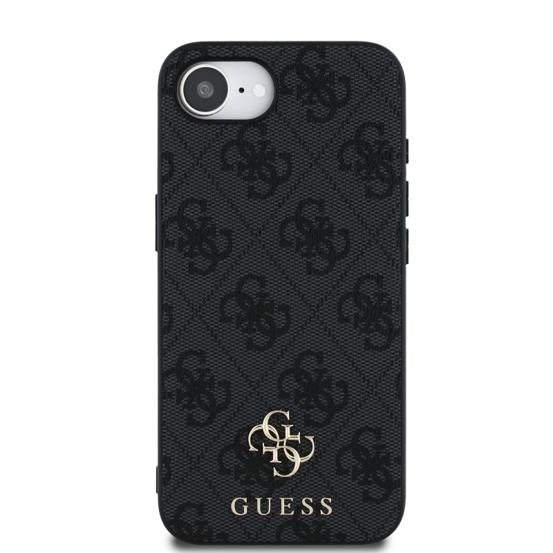 Guess PU 4G Small Metal Logo MagSafe Zadní Kryt pro iPhone SE4 Grey