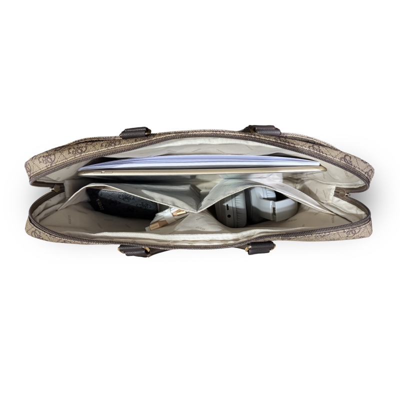 Guess PU 4G Stripe Metal Logo Taška na Notebook 14