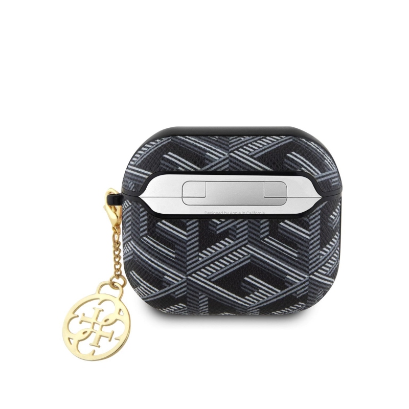 Guess PU G Cube Charm Pouzdro pro AirPods 3 Black