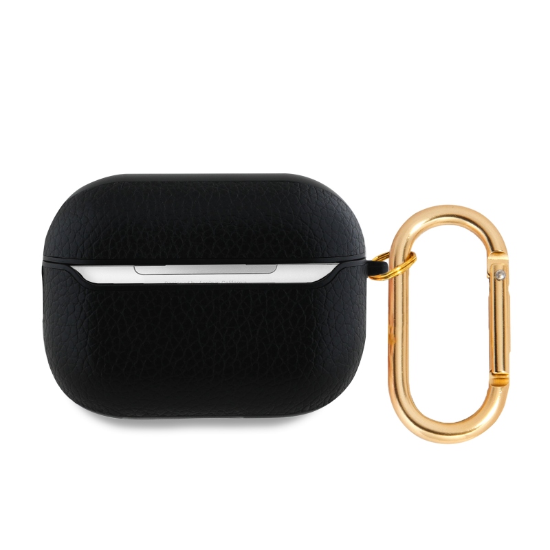 Guess PU Grained Classic Logo Pouzdro pro AirPods Pro 2 Black