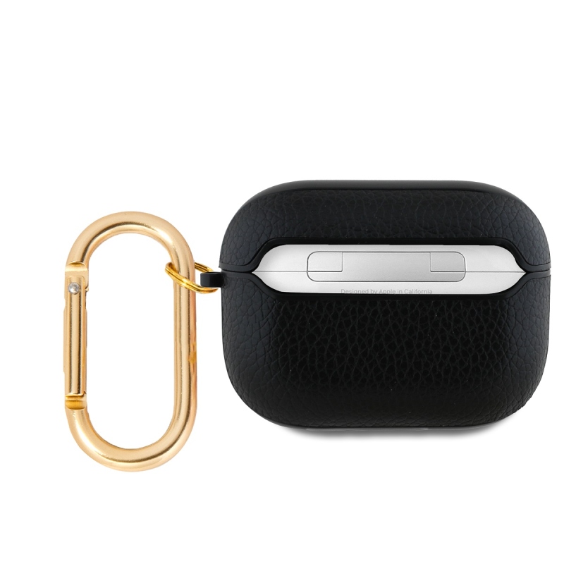 Guess PU Grained Classic Logo Pouzdro pro AirPods Pro Black