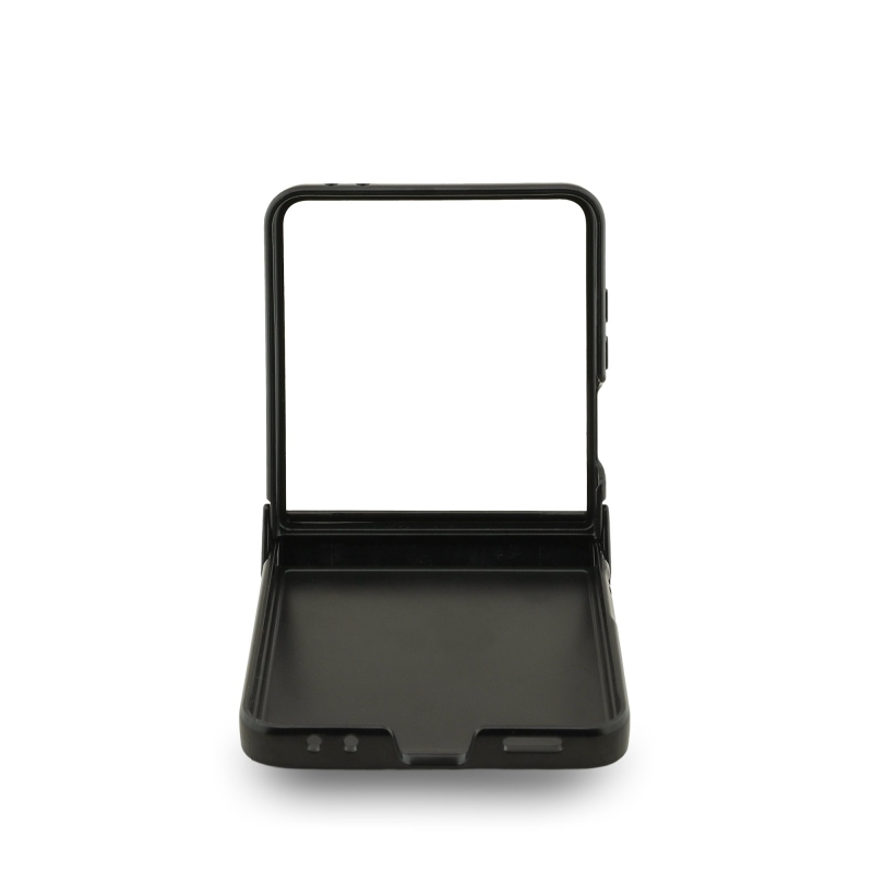 Guess PU Leather 4G Colored Ring Magnetic Zadní Kryt pro Samsung Galaxy Z Flip 7 Black