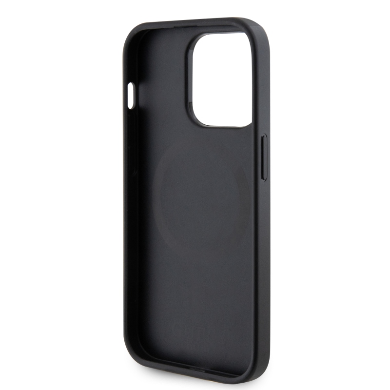 Guess PU Saffiano MagSafe Zadní Kryt pro iPhone 15 Pro Max Black