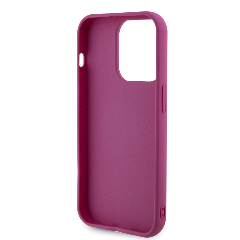 Guess Sequin Script Logo Zadní Kryt pro iPhone 14 Pro Magenta