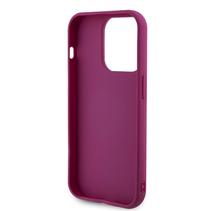 Guess Sequin Script Logo Zadní Kryt pro iPhone 14 Pro Max Magenta