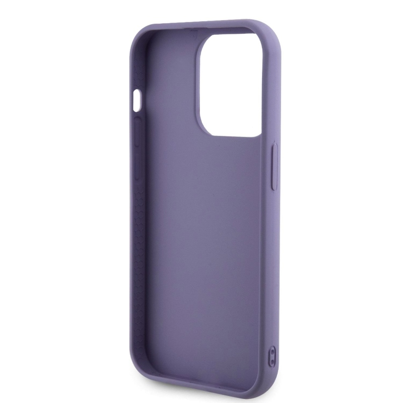 Guess Sequin Script Logo Zadní Kryt pro iPhone 15 Pro Purple