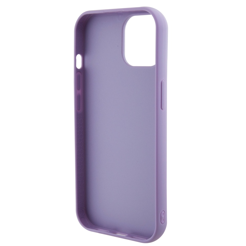Guess Sequin Script Logo Zadní Kryt pro iPhone 15 Purple