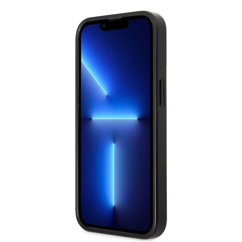 Guess stripe gelový obal s pevnými zády na iPhone 13 Pro - šedý