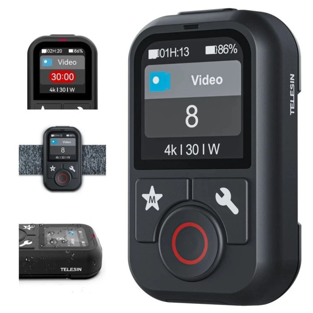 TELESIN Bluetooth dálkový ovladač pro GoPro Hero 13/12/11/10/9/8 a GoPro Max
