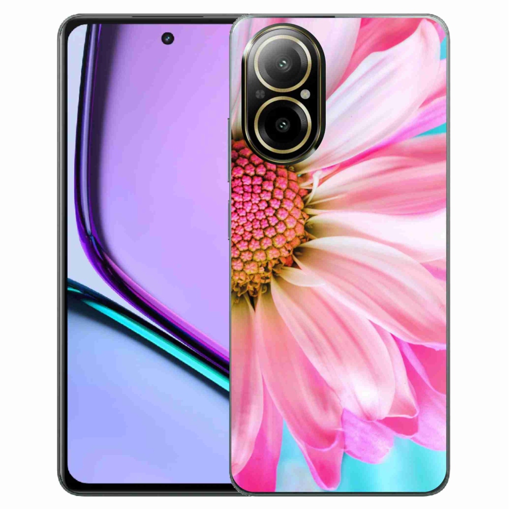 Gelový kryt mmCase na Realme C67 - růžová květina